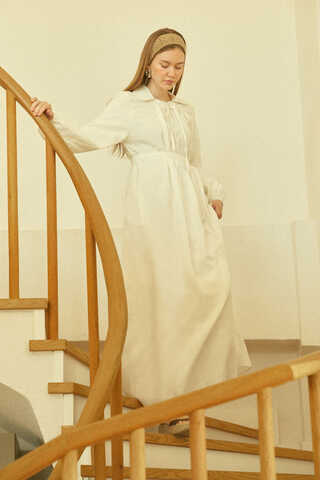 Fulya Dress White - 3