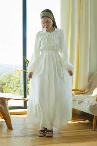 Fulya Dress White - 13