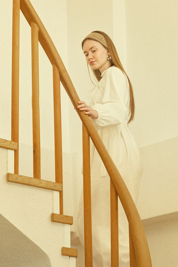 Fulya Dress White - 5