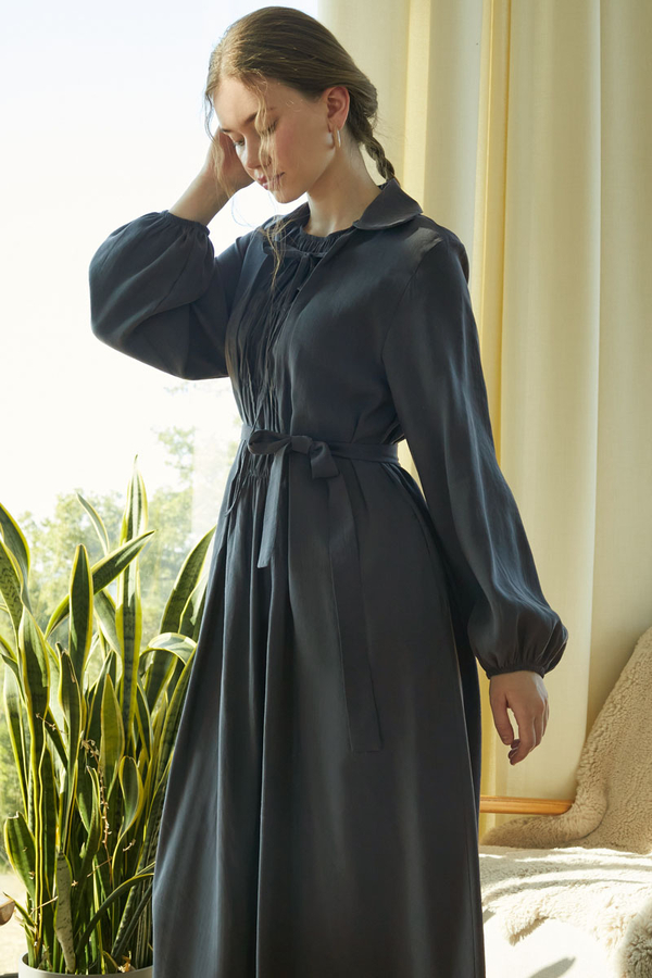 Fulya Elbise Antrasit - 5