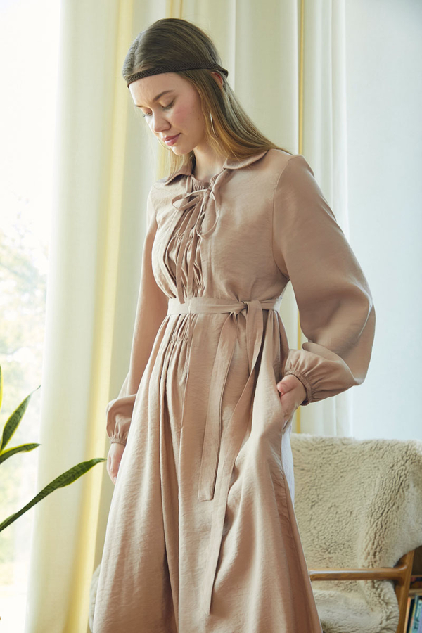 Fulya Elbise Bej - 5