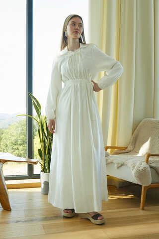 Fulya Elbise Beyaz - 9