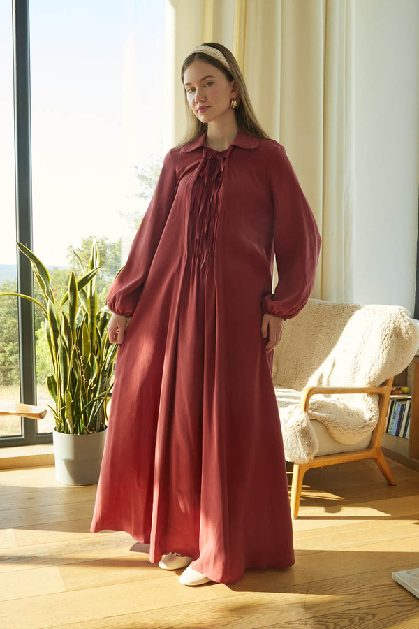 Fulya Elbise Kiremit - 8