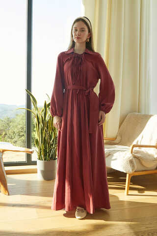 Fulya Elbise Kiremit - 4