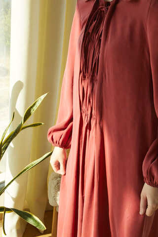 Fulya Elbise Kiremit - 9