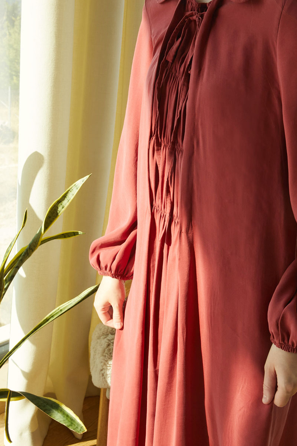 Fulya Elbise Kiremit - 9