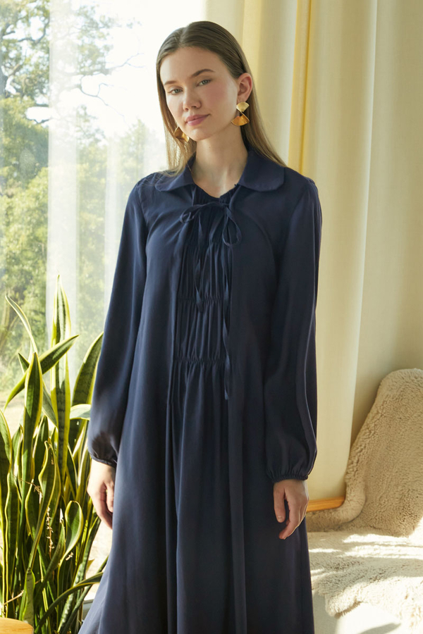 Fulya Elbise Lacivert - 15