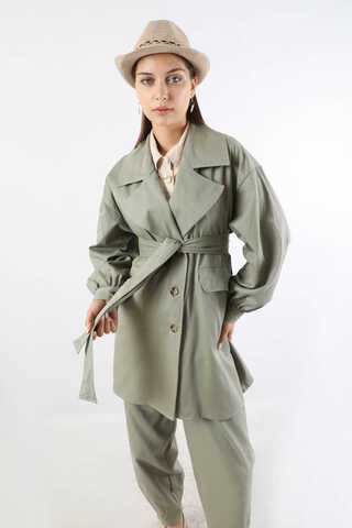 Gabardin Ceket Takım Mint - 2