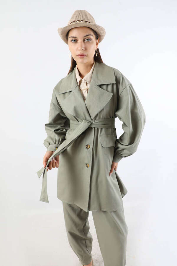 Gabardin Ceket Takım Mint - 2