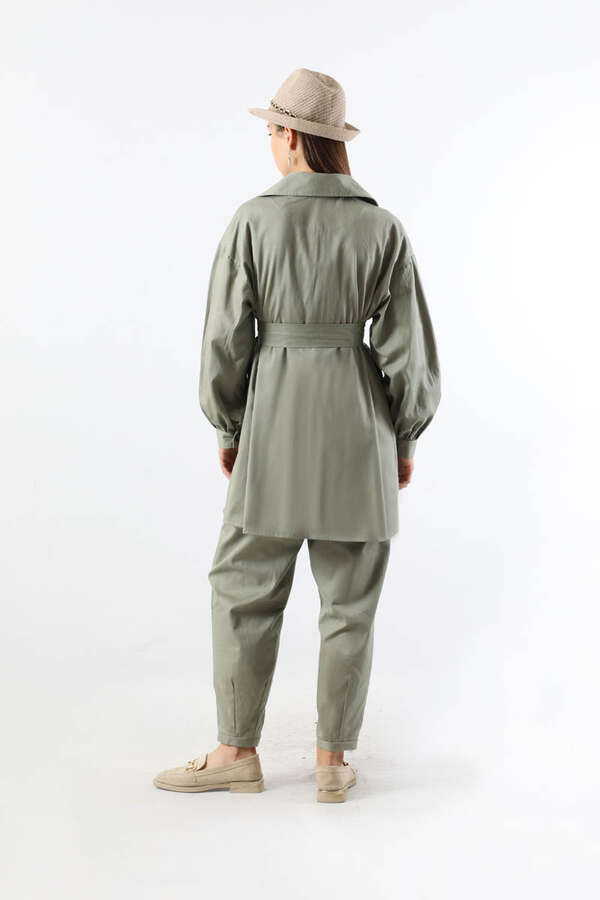 Gabardin Ceket Takım Mint - 6
