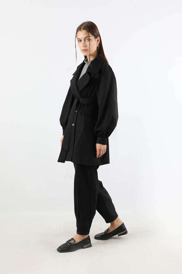 Gabardin Ceket Takım Siyah - 5