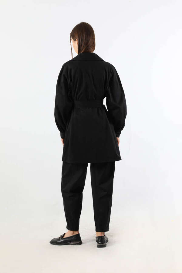 Gabardin Ceket Takım Siyah - 6