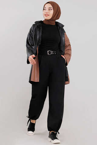 Gabardine Cargo Pants Black - 2