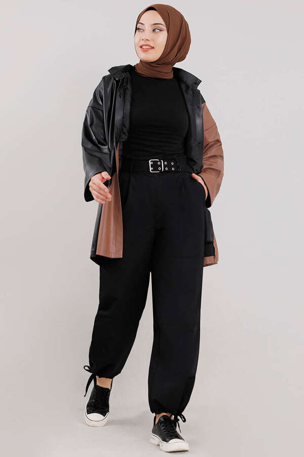 Gabardine Cargo Pants Black - 2