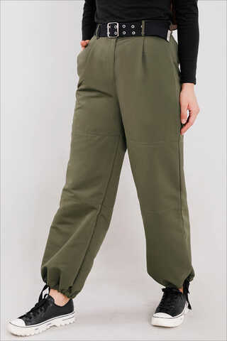 Gabardine Cargo Pants Khaki - 1