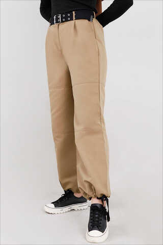 Gabardine Cargo Pants Stone - 1