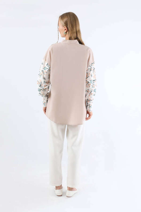 Garnili Desenli Gömlek Mint - 5