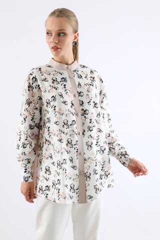 Garnili Desenli Gömlek Siyah - 1