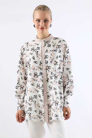 Garnili Desenli Gömlek Siyah - 4