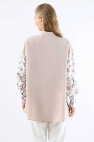 Garnili Desenli Gömlek Siyah - 6