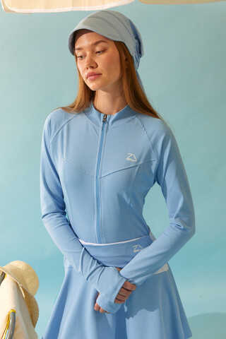 Garnili Mayo Eteği Bebe Mavisi - 13