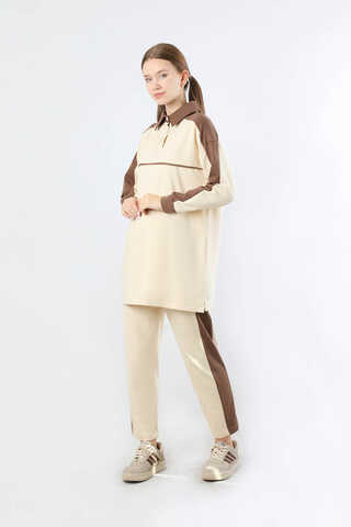 Garnili Spor Takım Krem - 1