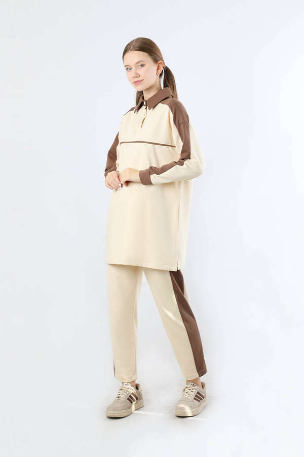 Garnili Spor Takım Krem - 1