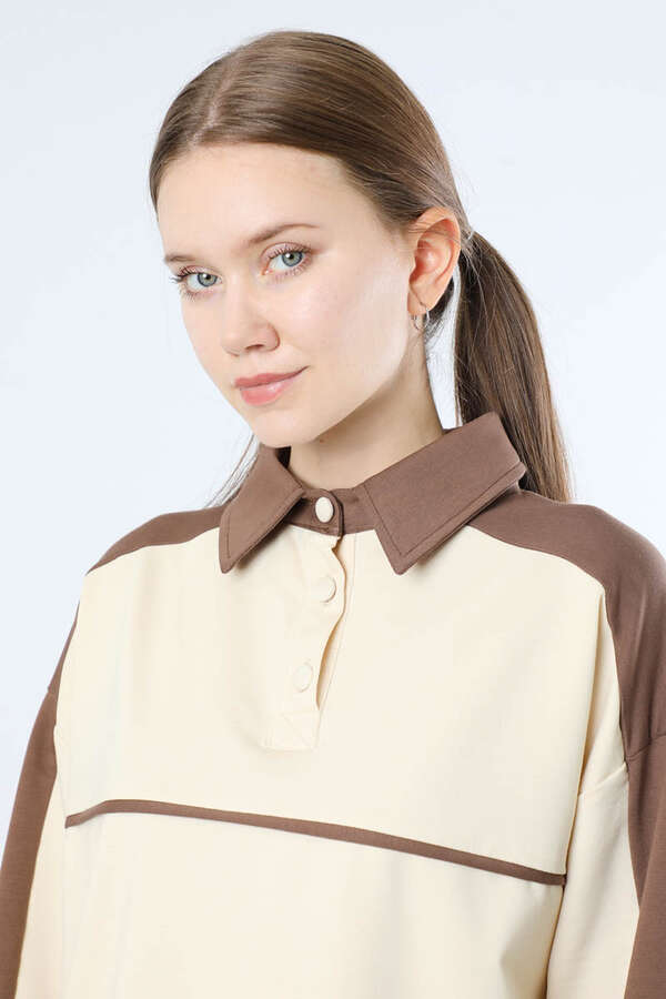 Garnili Spor Takım Krem - 2