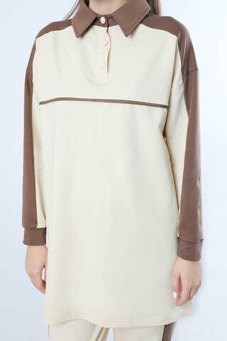 Garnili Spor Takım Krem - 4