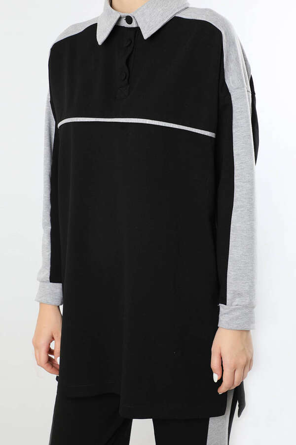 Garnili Spor Takım Siyah - 4