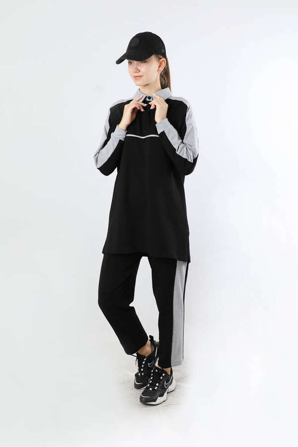 Garnili Spor Takım Siyah - 5