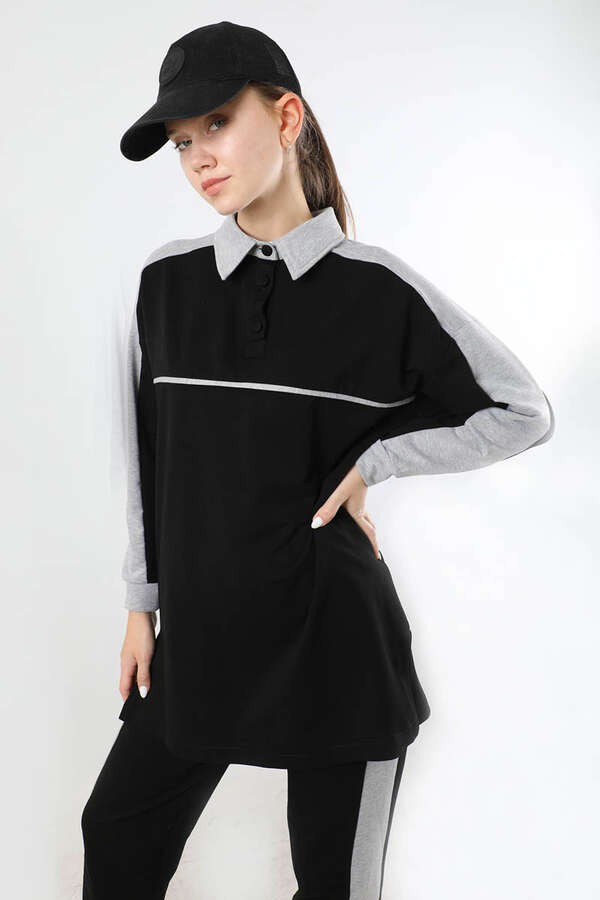 Garnili Spor Takım Siyah - 2