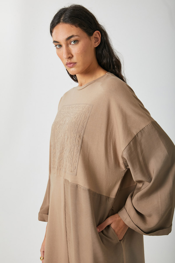 Garnili Sweat Elbise Camel - 7