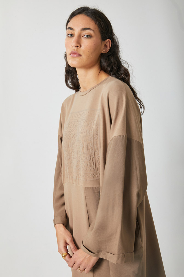 Garnili Sweat Elbise Camel - 10
