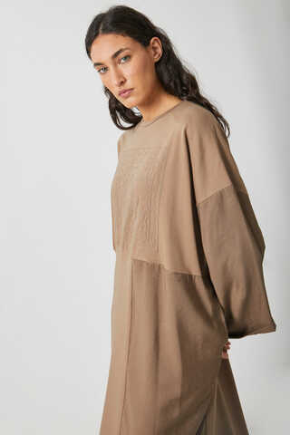 Garnili Sweat Elbise Camel - 5