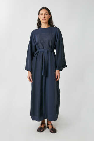 Garnili Sweat Elbise Lacivert - 2