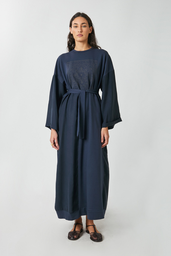 Garnili Sweat Elbise Lacivert - 2