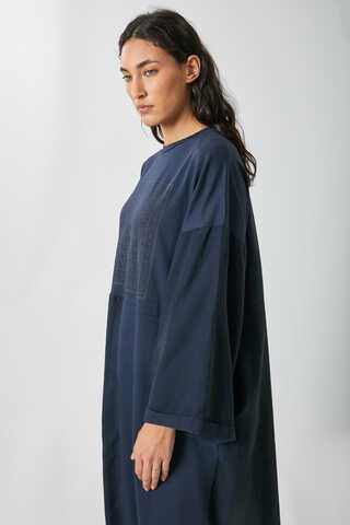 Garnili Sweat Elbise Lacivert - 3