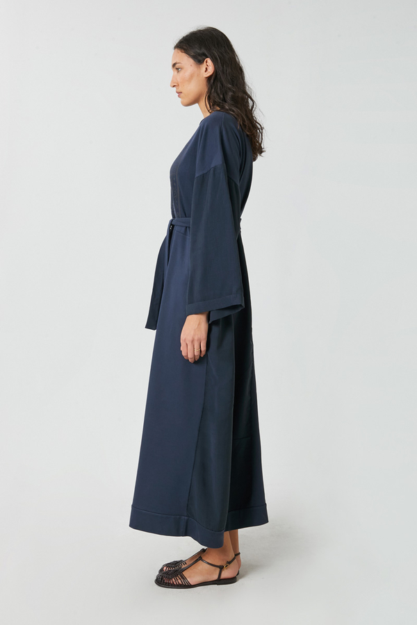 Garnili Sweat Elbise Lacivert - 6