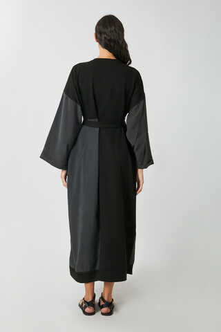 Garnili Sweat Elbise Siyah - 10