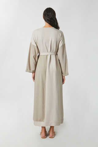 Garnili Sweat Elbise Taş - 10