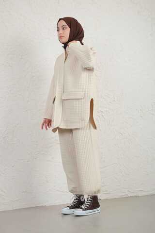 Garnish Quilted Suit Beige - 3