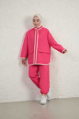 Garnish Quilted Suit Pink - 2