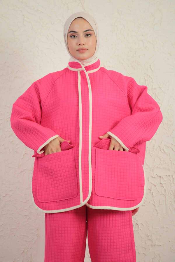 Garnish Quilted Suit Pink - 3