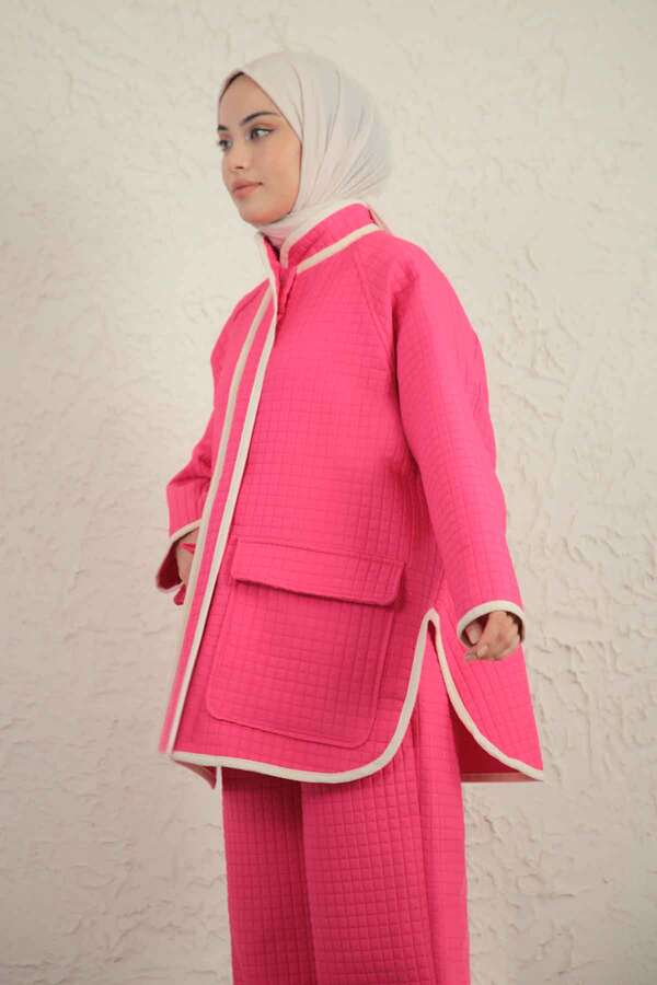 Garnish Quilted Suit Pink - 4