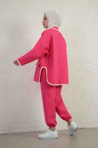 Garnish Quilted Suit Pink - 5