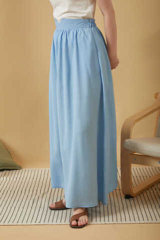 Gathered Modal Skirt Baby Blue - 6