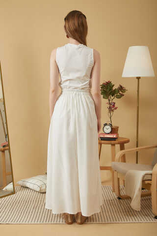 Gathered Modal Skirt White - 12