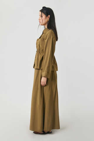 Gathered Skirt Set Dark Bronze - 11