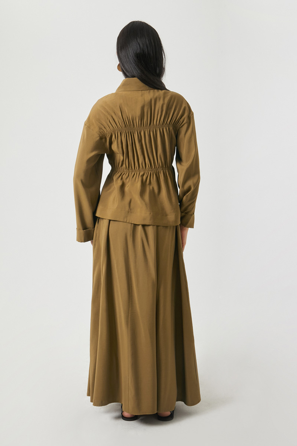 Gathered Skirt Set Dark Bronze - 12